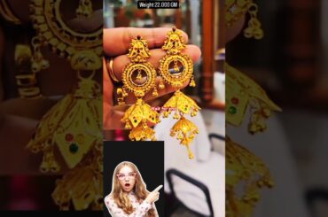 Latest gold Jhumka design price ke sath💥 #shorts