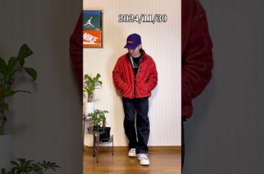 今日のコーデ「2024/11/30」「ストリートファッション/大人ストリート/シュプリーム/NIKE/ナイキ/ダンクロー/スニーカー/Supreme/福岡」 #shorts
