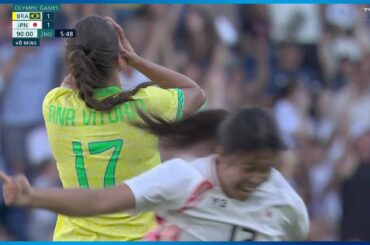 【サッカー女子】19歳 谷川萌々子の劇的ゴラッソ！スーパーゴールで大逆転！｜パリオリンピック 女子サッカー グループC 日本 vs ブラジル