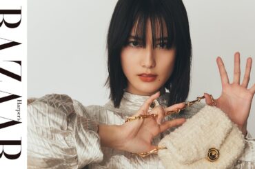 橋本愛、ロロ・ピアーナのイブニング・コレクションで極上のホリデーを堪能｜ハーパーズ バザー（Harper's BAZAAR）公式（動画タイトル）