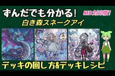 【マスターデュエル専用構築】これを見れば白き森スネークアイの展開が分かる!　デッキレシピ&展開を紹介!!【ずんだもん解説】【コンボ】【デッキ】【展開】【yugioh】