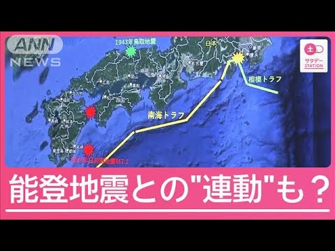 巨大地震発生の可能性は?割れる見解 “水の動き”や能登地震に注目する専門家も【サタデーステーション】(2024年8月10日) 巨大地震発生の可能性は?割れる見解 “水の動き”や能登地震に注目する専門家も【サタデーステーション】(2024年8月10日)