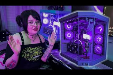 Building my EX BF His Dream PC! 🪻💜🦇 Hyte Taro Milk Y70 Build Guide!