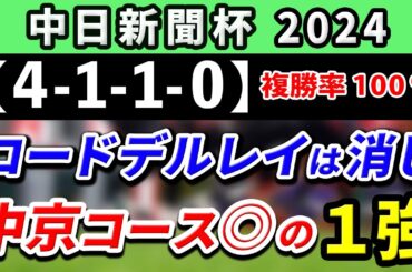 中日新聞杯 2024【鉄板注目馬⇒複勝率100％(4-1-1-0)】ロードデルレイは持続力勝負だと危険！？ここがベスト舞台の1強はコレ！+消去データ公開！