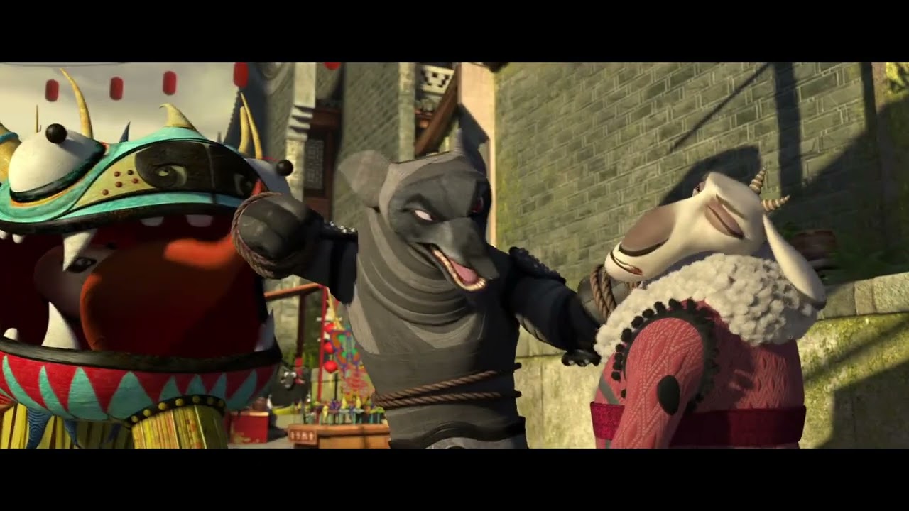 Kung Fu Panda 2 - Sneaking into Gongmen [Japanese/日本語]