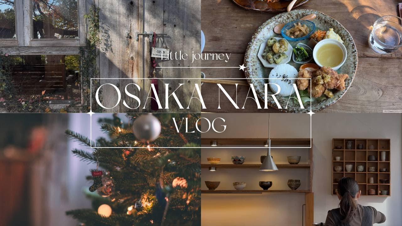 【大阪VLOG】山奥にひっそり佇む奈良おしゃれランチ🍂/森の中の星のブランコ紅葉🍁#奈良カフェ #osakacafe＃50代VLOG