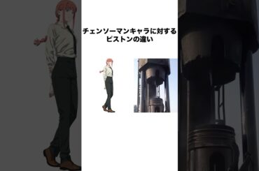 チェンソーマンキャラに対するピストンの違い #チェンソーマン #chainsawman #アニメ #ピストン #shorts