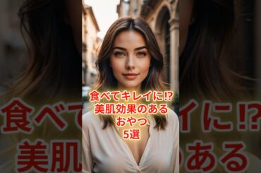 食べてキレイに⁉美肌効果のあるおやつ5選！ #美肌おやつ #美容効果 #美肌ケア #美容食品