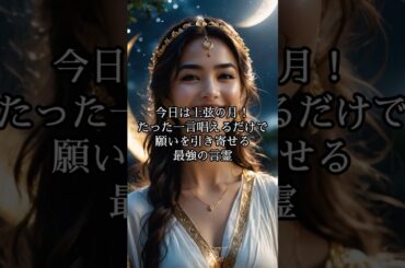 今日は上弦の月！たった一言唱えるだけで願いを引き寄せる最強の言霊　#スピリチュアル #最強開運 #金運上昇 #占い #開運方法 #金運 #開運法#金運アップ  #ことだま #言霊