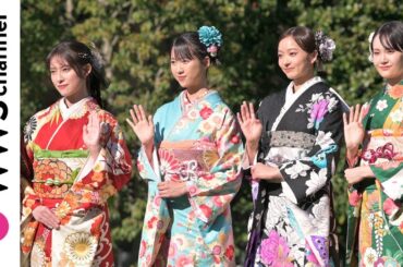 玉田志織・大角ゆき・川瀬莉子・尾碕真花、艶やかな着物姿で2025年の目標を語る「1つ1つのお仕事を一生懸命に！」＜オスカープロモーション2025年新春晴れ着撮影会＞