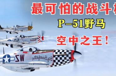 教科书级的设计，P-51战斗机到底有多可怕？二战美军最强战机之一，力压Bf-109与零式，看得直冒冷汗！【密档】