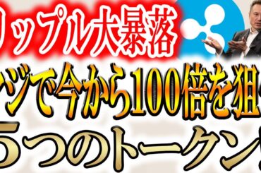 【リップル大暴落でオワコン？】今から100倍を狙う５つのトークン【aquadoge】