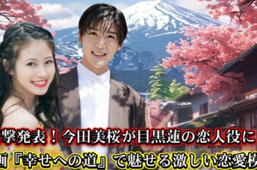 衝撃発表！今田美桜が目黒蓮の恋人役に！映画『幸せへの道』で魅せる激しい恋愛模様