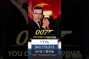 ショーン・コネリー出演映画世界興行収入ランキング TOP 30 #shorts