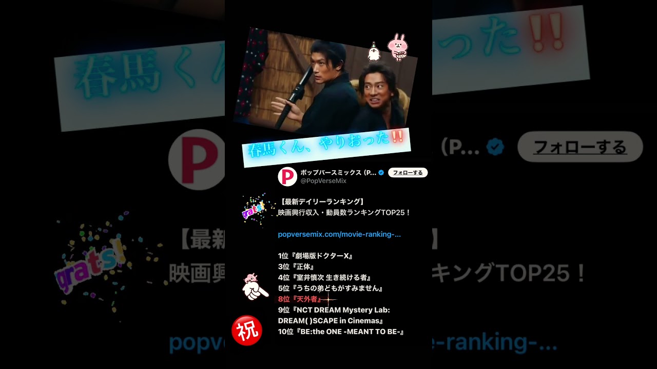 三浦春馬HARUMAMIURA『天外者』興行収入ランキング第8位 #三浦春馬 #actor #映画俳優 #japaneseactor