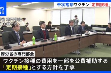 「帯状疱疹」のワクチン 公費で補助する定期接種へ　厚生労働省の専門部会　対象は65歳の人など　早ければ来年4月から開始｜TBS NEWS DIG