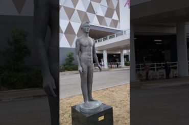 2024年12月17日湯川隆 ブロンズ像 青 の風景、イオンモール いわき小名浜〒971-8101 福島県いわき市小名浜辰 巳町