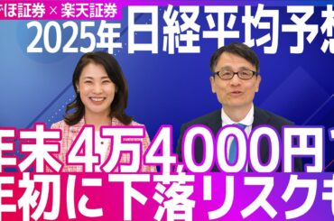 【2025年日経平均予想】年末4万4,000円？年初に下落リスクも...