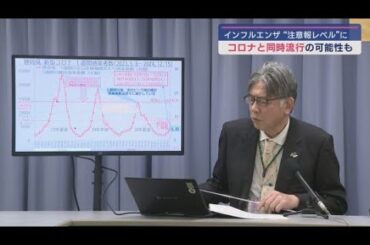 インフルエンザの患者数が注意報レベルを超える　新型コロナウイルスの患者数も増加傾向にあり史上初の同時流行の恐れも　静岡県