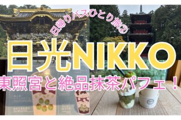 【日光ひとり旅】②日帰りバスツアー日光東照宮散策、絶品抹茶パフェ堪能！