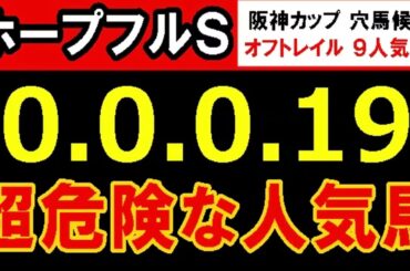 ホープフルＳ2024 【0-0-0-19】ヤバいヤバい！あの人気馬 絶望的・・・ （阪神ＪＦ チャンピオンズカップ ジャパンカップ マイルＣＳ 菊花賞 危険な人気馬  的中！）