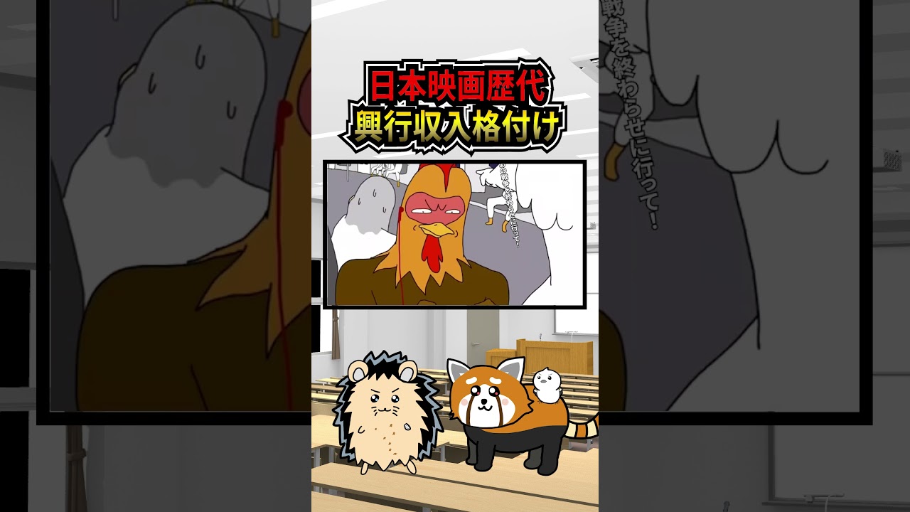 【格付けミーム】日本映画で歴代の興行収入編 #shorts 【格付けミーム】日本映画で歴代の興行収入編 #shorts
