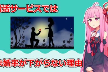 【VOICEROID解説】日本の未婚率は婚活サービスが解決するか？昔と今の男女の出会いの違いと婚活サービスの問題点について解説【結婚・独身】