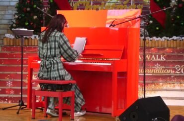 2024/12/21 松井咲子ピアノ演奏@ビナウォーク　♬ディズニーメドレー