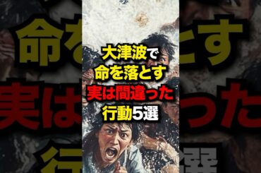 大津波で命を落とす実は間違った行動5選 #雑学