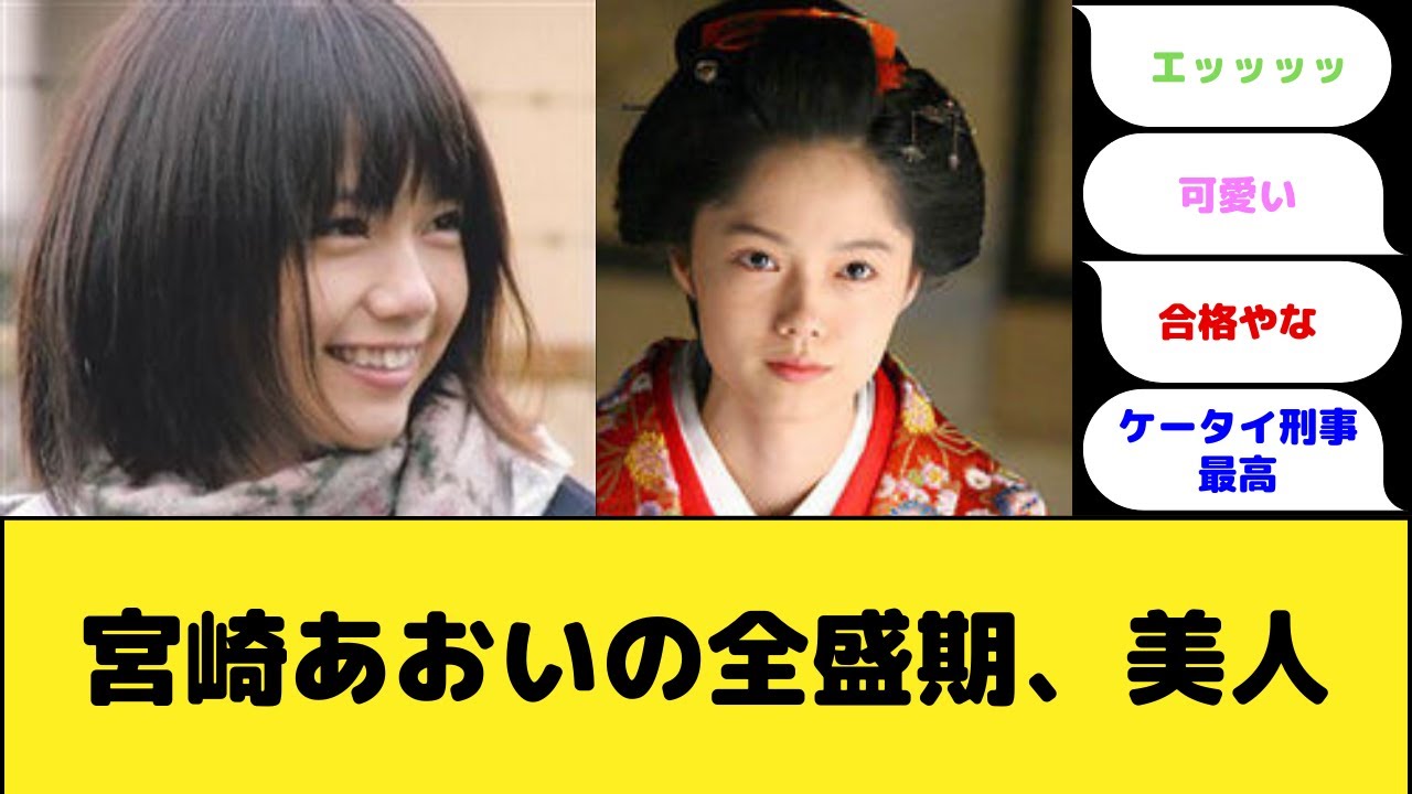 宮崎あおいの全盛期、美人すぎる