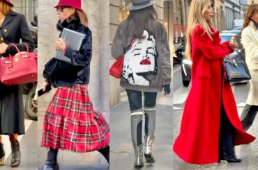 2024 DECEMBER🎄STREET FASHION IN MILAN 🇮🇹CHIC &CLASSY WINTER OUTFITS #whatarepeoplewearing #vogue