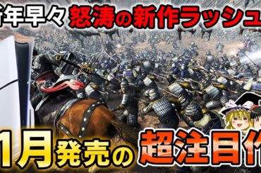 【2025年】年明けからPS5が止まらない！1月に発売される期待の新作PSソフトを厳選して8本大紹介！【PS4/PS5、新作情報、おすすめゲーム紹介、ゆっくり解説】