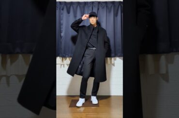 立ち襟コート良き　#メンズファッション #ファッションコーデ #20代後半コーデ #RECLAIM #古着屋