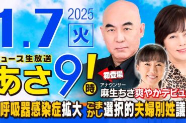 R7 01/07【ゲスト：麻生 ちさ】百田尚樹・有本香のニュース生放送　あさ8時！ 第532回