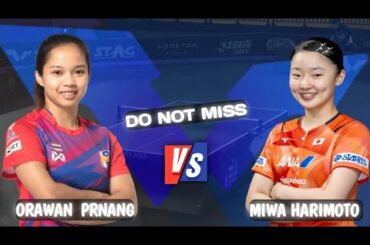 Orawan Paranang 🇹🇭vs🇯🇵 Miwa Harimoto WTT Star Contender Doha 2025
