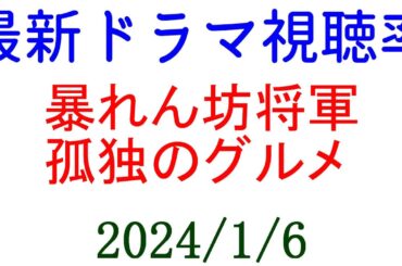 暴れん坊将軍 孤独のグルメ 特番視聴率まとめ！視聴率速報☆2025年1月6日付