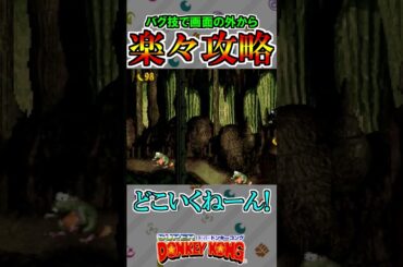 バグ技使って画面の外から楽々攻略【スーパードンキーコング】#shorts