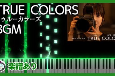 NHKドラマ『TRUE COLORS (トゥルー カラーズ)』サントラ BGM◆ピアノ  楽譜あり◆倉科カナ、毎熊克哉、滝藤賢一、渡辺謙