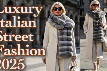 Italian Luxurious Street Fashion: The Most Beautiful Winter 2025 Looks in Italy. Chanel, Prada, Dior