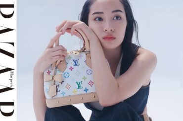 広瀬すずとルイ・ヴィトン、アートなモードとたわむれて｜ハーパーズ バザー（Harper's BAZAAR）公式