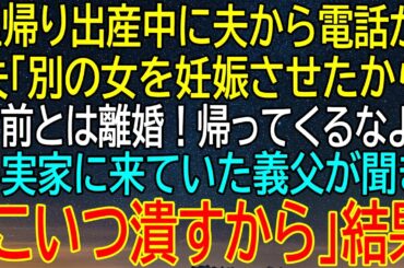 実家に帰ると夫が離婚宣言！別の女を妊娠させた理由？義父の決断が引き起こす...