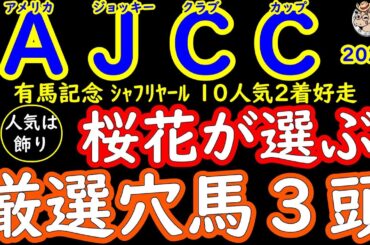 アメリカジョッキークラブカップ2025（AJCC2025）桜花が選ぶ厳選穴馬３頭！ダノンデサイルという圧倒的に人気を被る馬がいる時こそ落とし穴があったりする！穴馬として魅力的な馬を3頭ピックアップ！
