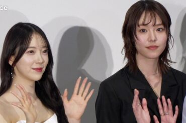 唐田えりか＆堀未央奈、舞台挨拶で美の競演　空気階段・水川かたまりの「笑いの間」に感服：『死に損なった男』完成披露