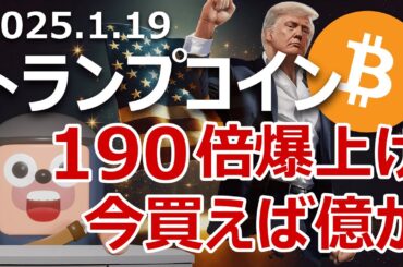 トランプコイン誕生し190倍爆上げ。今買えば億れるか