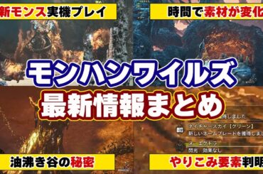 モンハンワイルズ最新情報！新モンスター「ヌ・エグドラ」実機プレイと知っておきたい『時間』で変化する素材と油沸き谷の秘密、やりこみ要素まとめ【モンスターハンターワイルズ】