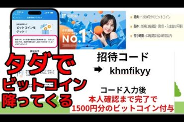 本田翼びっくりタダで1500円分ビットコイン配布【ビットフライヤー招待コード】【khmfikyy】ビットフライヤー口座開設するだけで2BTCタダで貰えます！奥さんに紹介で更に1500円分BTCを配布