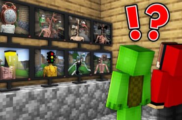 マイゼンとマイキー、マインクラフトのカメラで怖いセイレンヘッドを見る！