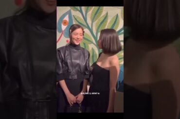Jisoo with Miki Nakatani at Dior Couture show  #blackpink #jisoo #dior