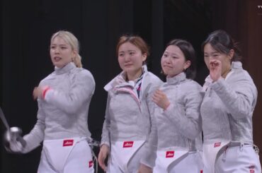 【フェンシング女子】日本が銅メダル！世界1位のフランスに勝利！サーブル種目で初メダル｜パリオリンピック  フェンシング女子サーブル団体