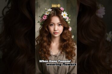When Itano Tomomi Wearing Flowers | Generated by AI | AKB48  #short #shorts #shortvideo
